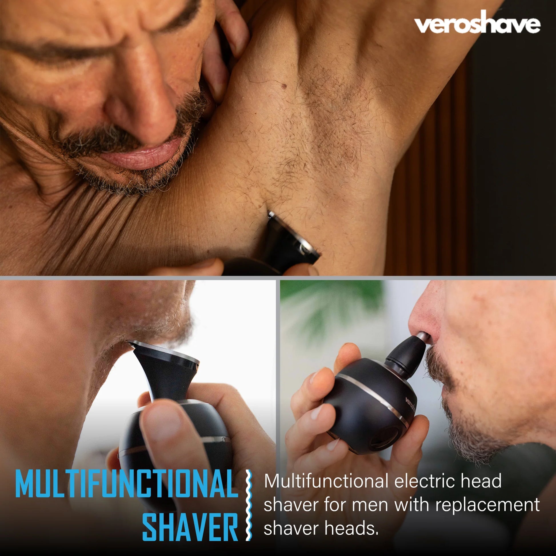 7D  Head  Shaver  Zero -  Irritation  Wireless  for  Bald  Men  Cordless  Electric  Razor  Waterproof  Rechargeable